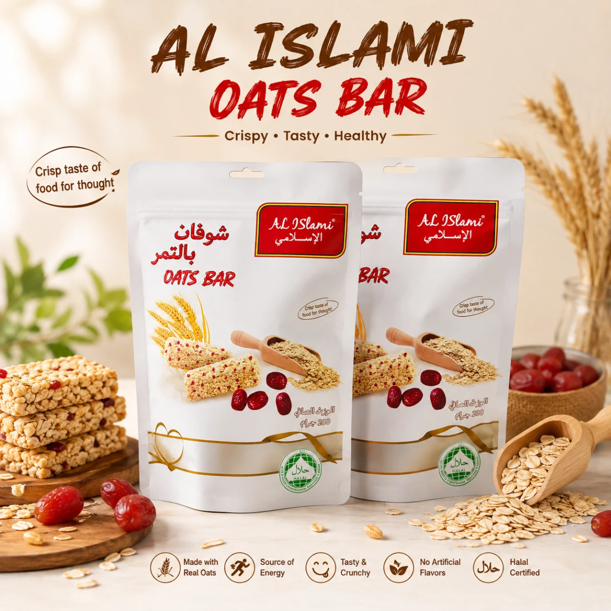 Al Islami Oats with Dates Bar – 200g