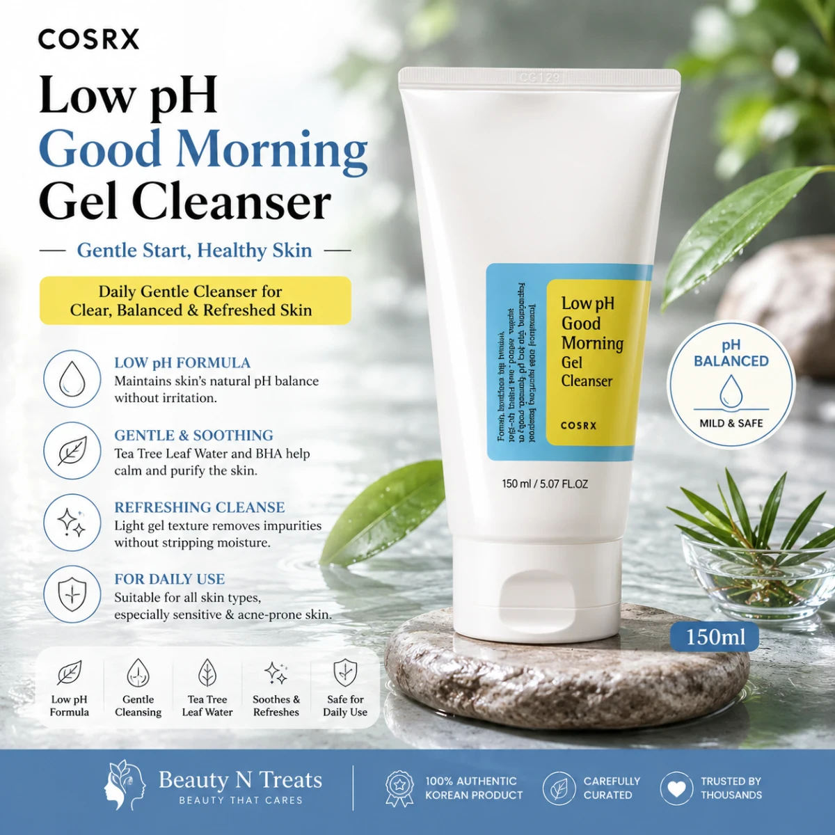 COSRX Low pH Good Morning Gel Cleanser 150ml