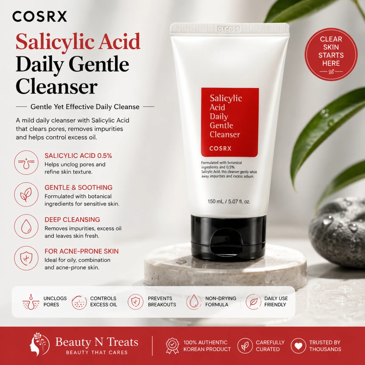 COSRX Salicylic Acid Daily Gentle Cleanser 150ml