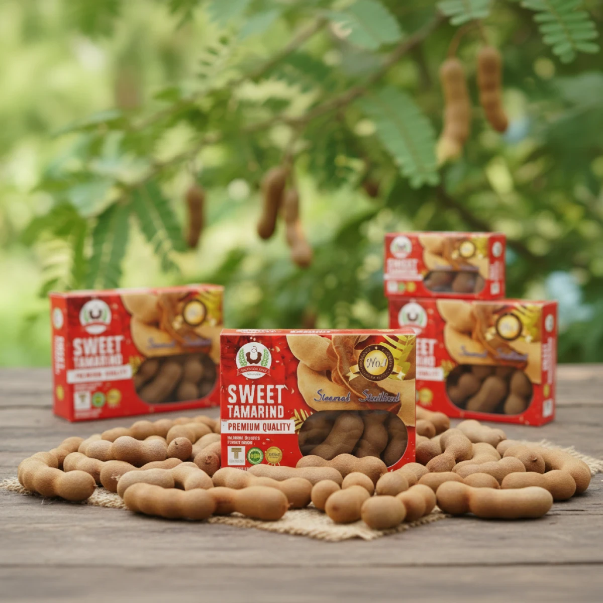 Thai Sweet Tamarind 225g - থাইল্যান্ডের খোসাসহ মিষ্টি তেঁতুল
