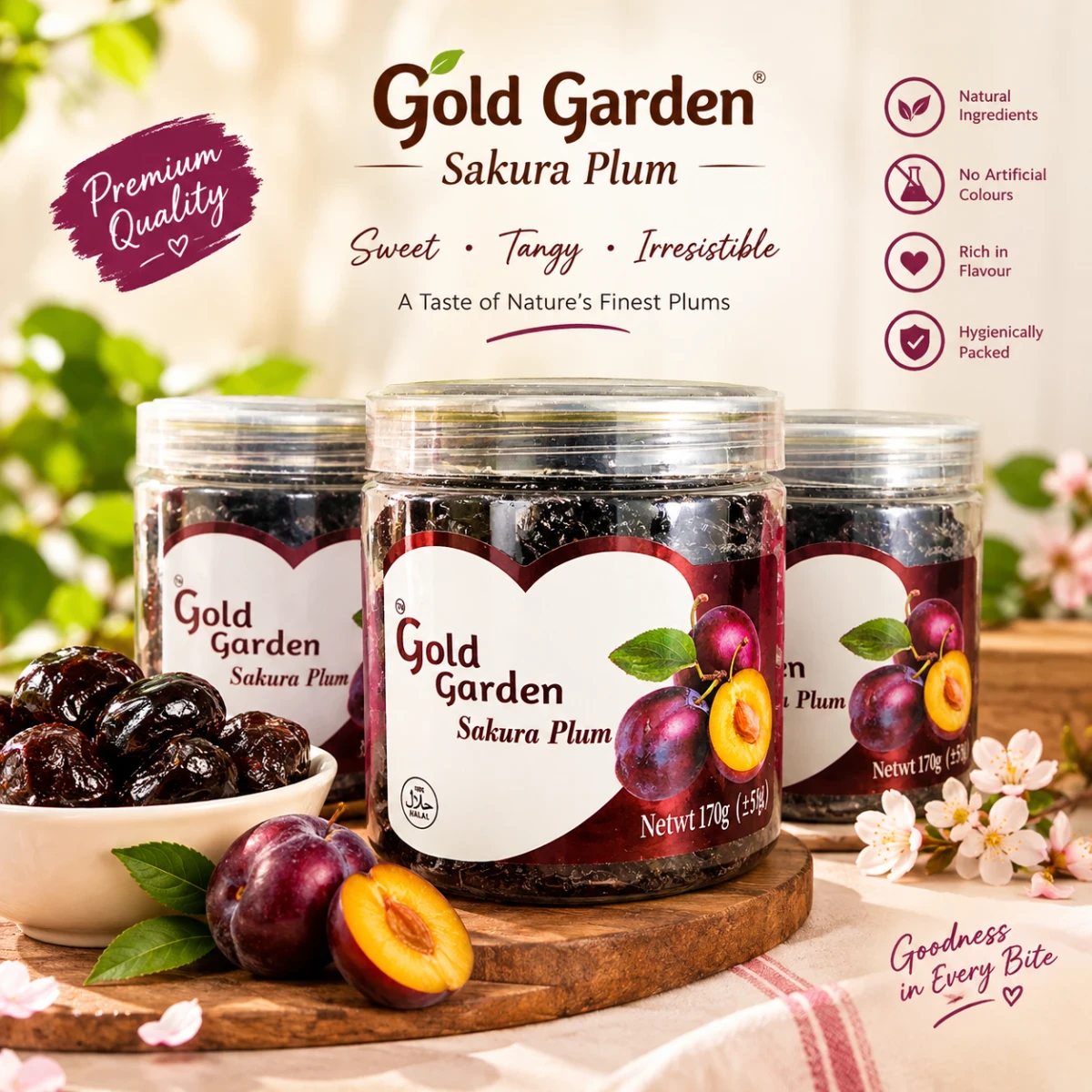 Gold Garden Sakura Plum 170g – গোল্ড গার্ডেন সাকুরা প্লাম