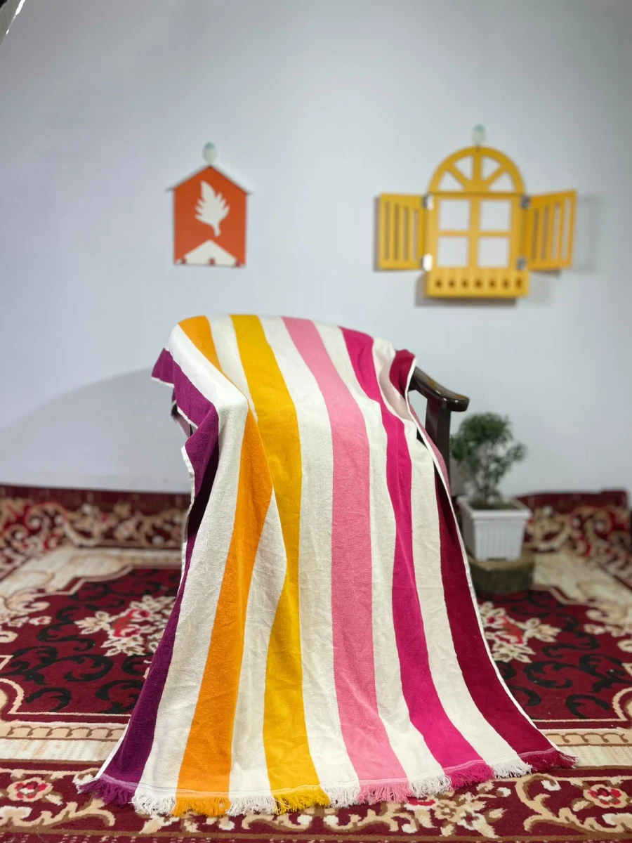 30 by 60 inch multicolor  Soft & Absorbent  export  quality pure Cotton Bath Towel