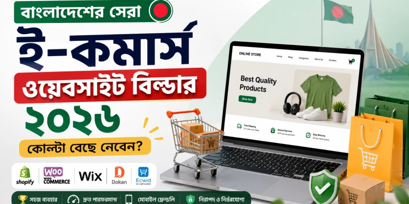 বাংলাদেশের সেরা ই-কমার্স ওয়েবসাইট বিল্ডার ২০২৬: কোনটা বেছে নেবেন