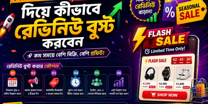সিজনাল সেল ও ফ্ল্যাশ সেল দিয়ে কীভাবে রেভিনিউ বুস্ট করবেন