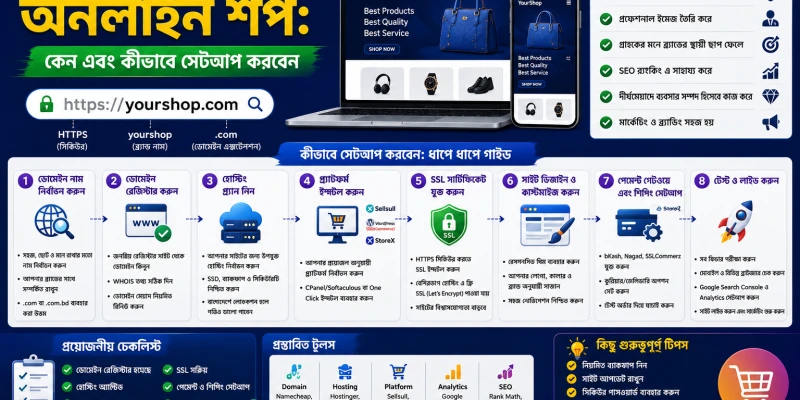 নিজের ডোমেইনে অনলাইন শপ: কেন এবং কীভাবে সেটআপ করবেন