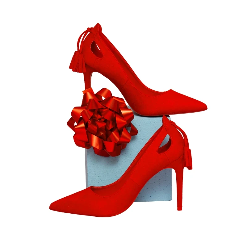 Womens premium velvet party shoes