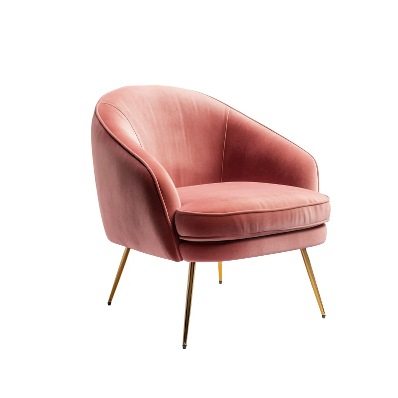 Pink single relax corner chair