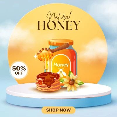 Pure Organic Honey (100% Natural & Raw)