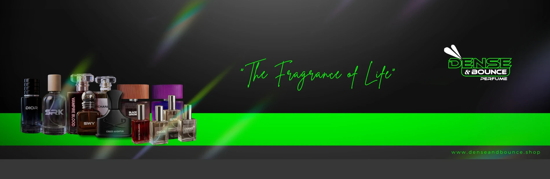 Dense & Bounce store banner