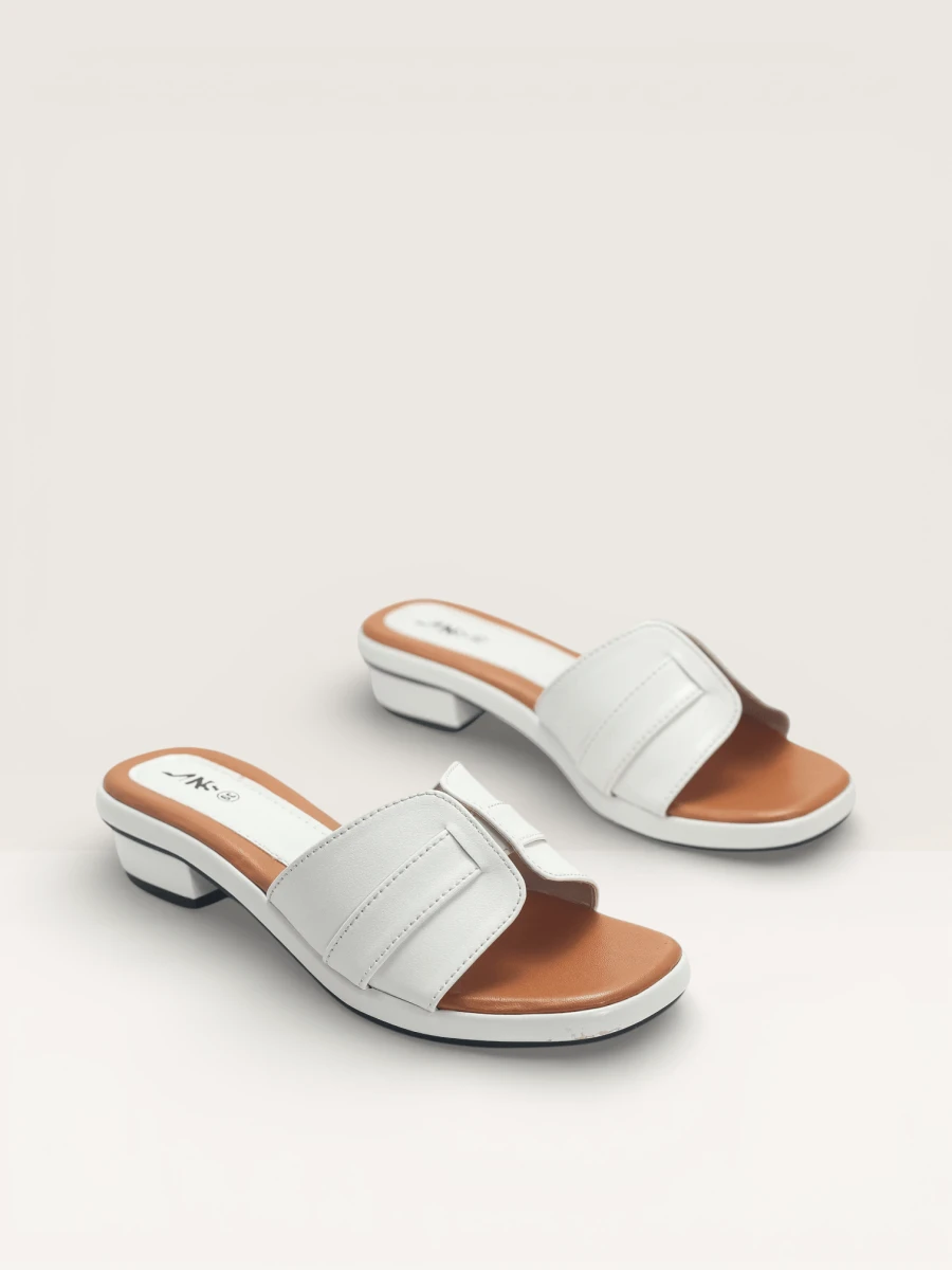 Comfortable Brown Ladies Sandals | Low Block Heel Office & Party Wear
