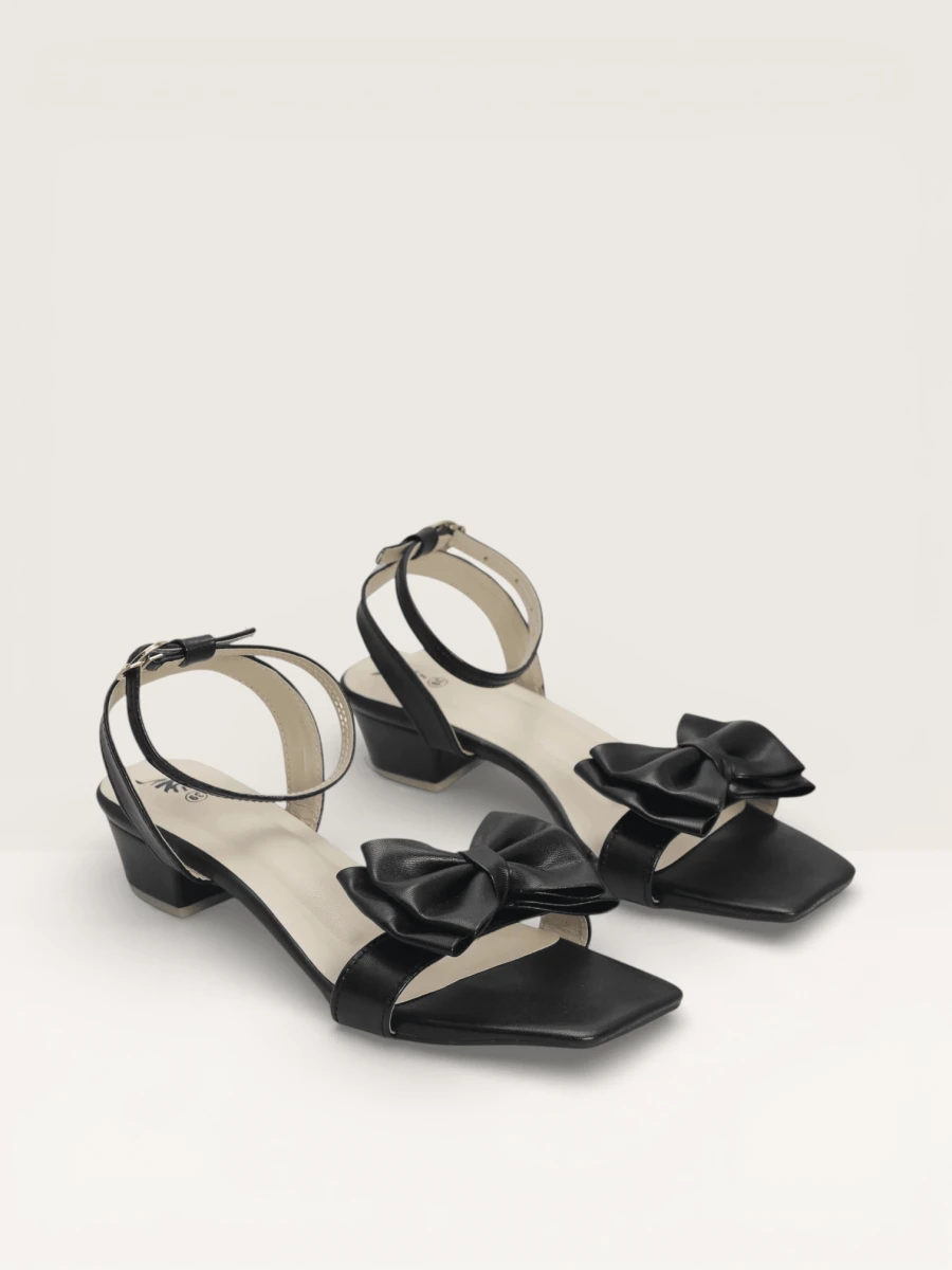 Women's Sandals with Bow Detail and Block Heel" - Nawabi Shoes BD