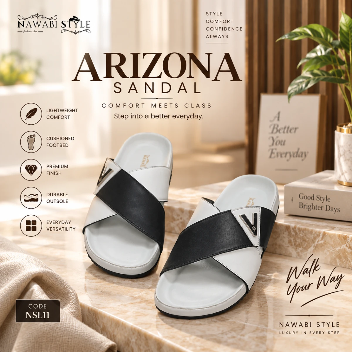 Comfort Arizona | Premium Mens Sandals
