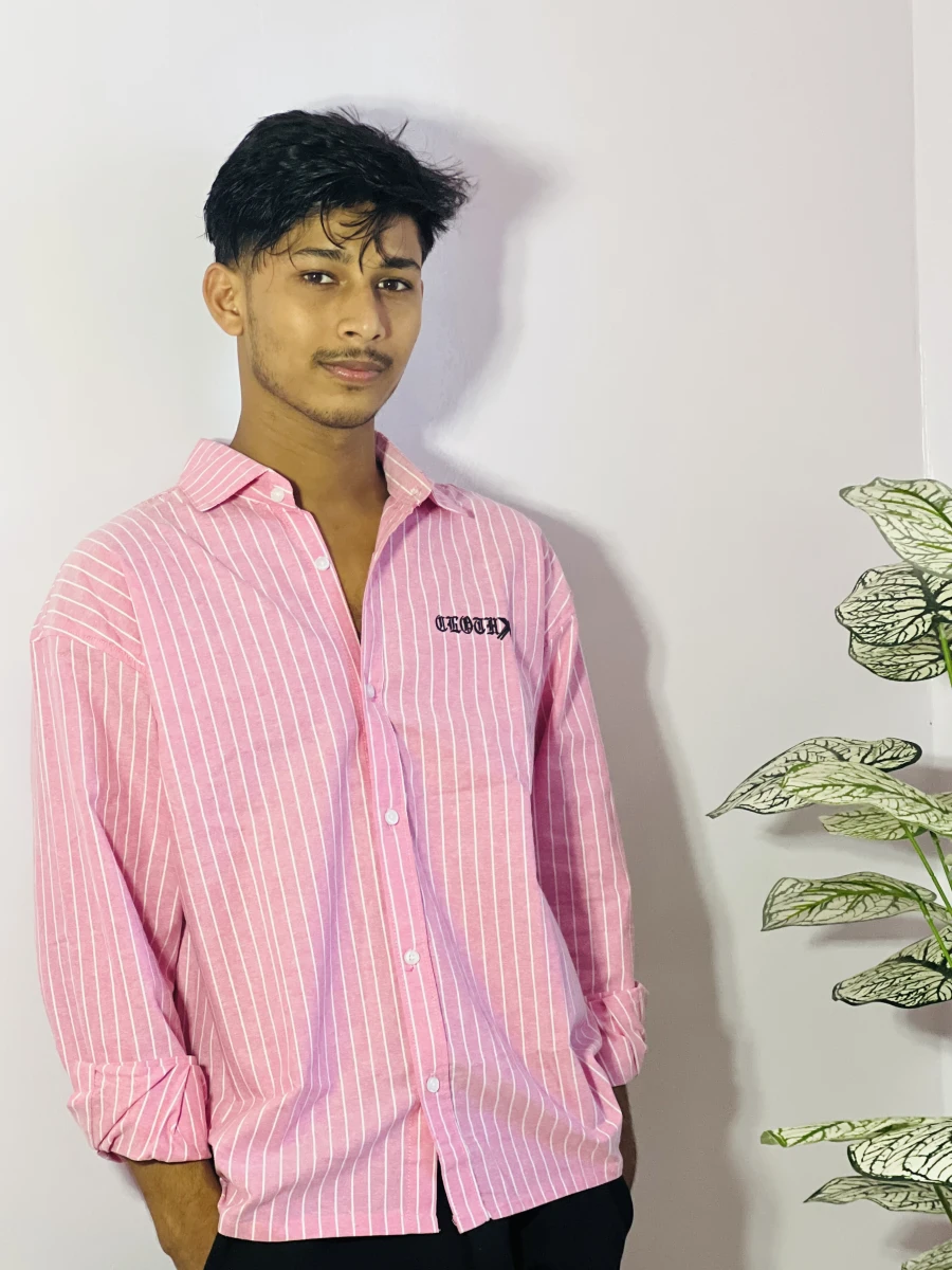 Boxy fit shirt Pink