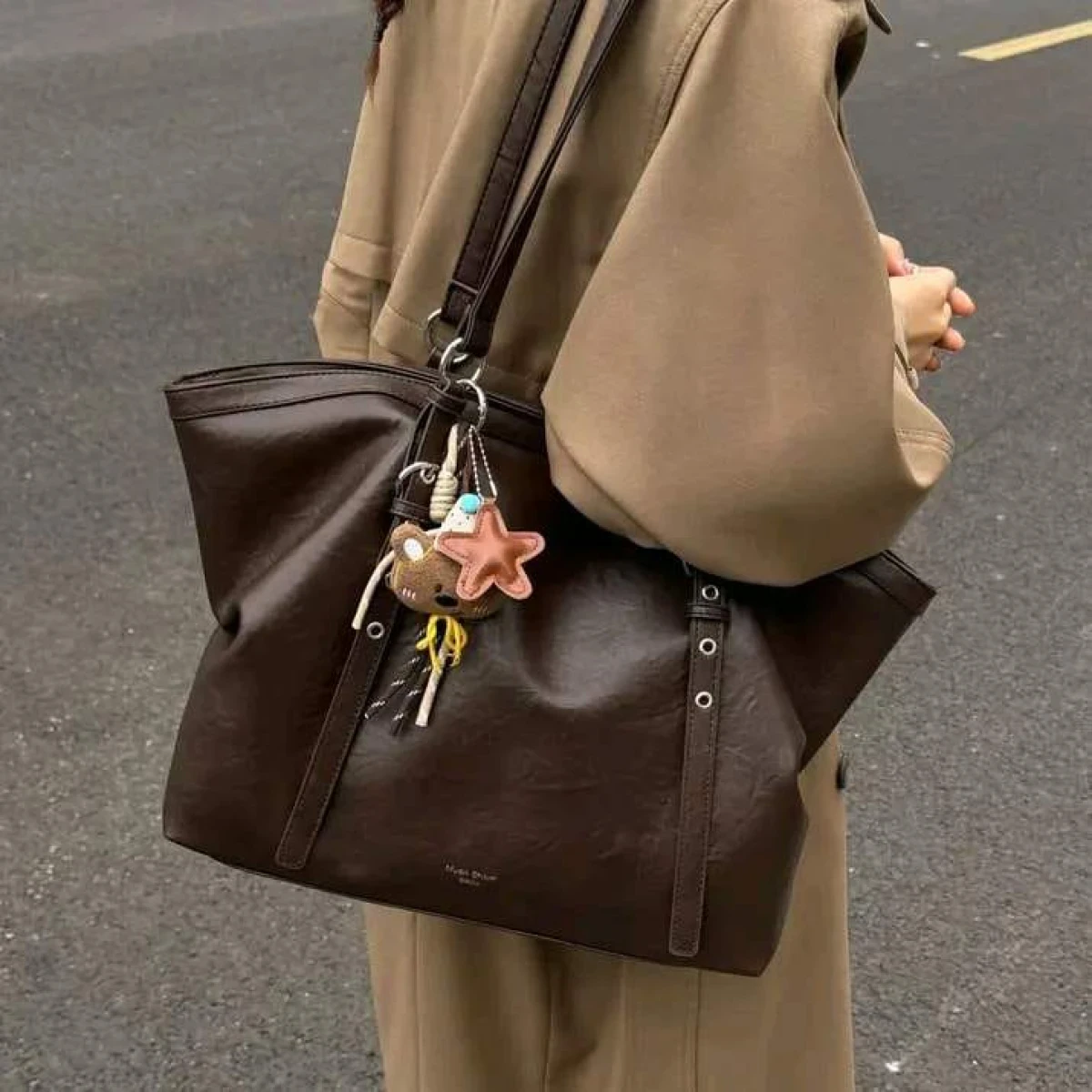 Retro Large Capacity Korean Tote Bag