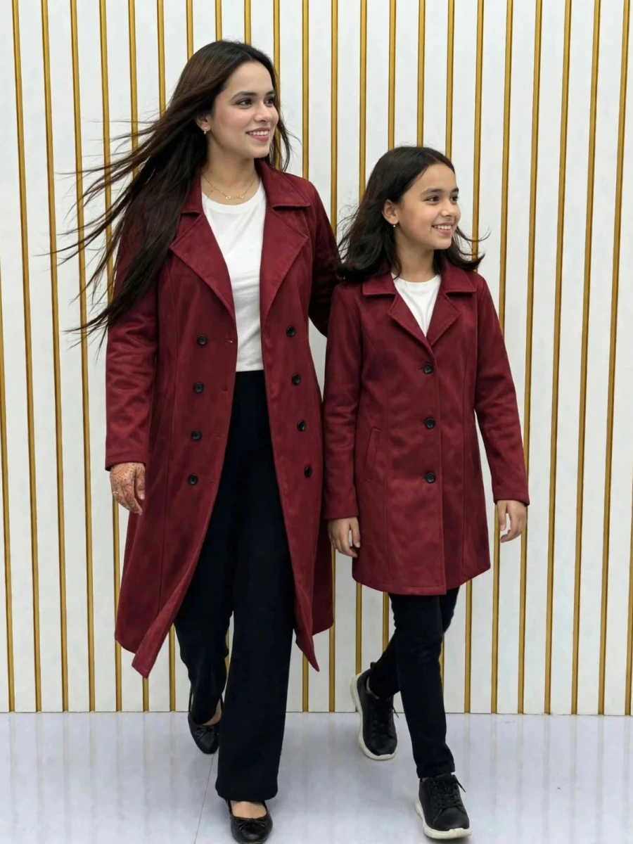 Premium Women's Winter Over Coat with Belt TG-MER COMB 05