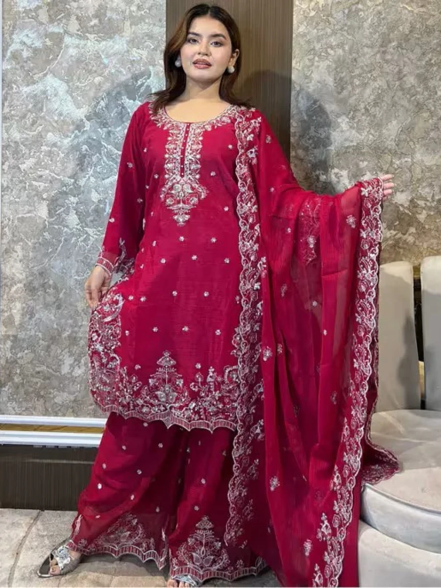 Readymade Gharara Party Dress (Dragon-03)